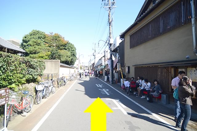 渡月橋からJR嵯峨嵐山駅までの行き方道順02