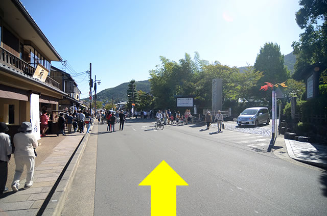 トロッコ嵐山駅から嵐山モンキーパークいわたまでの行き方道順18