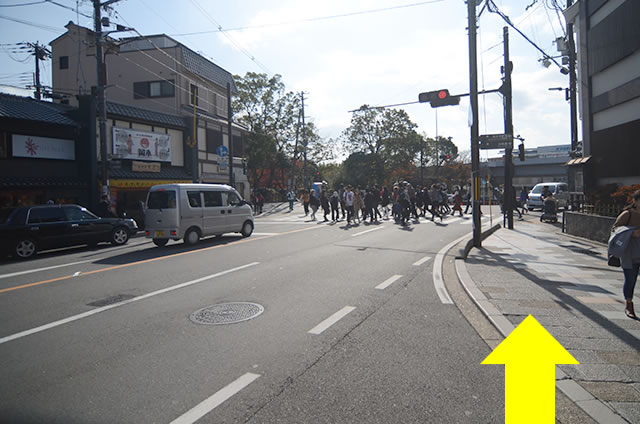 JR京都站到清水寺最快路线实景示意图06