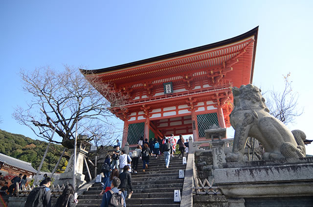 JR京都站到清水寺最快路线实景示意图16清水寺仁王门