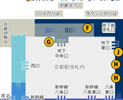 JR京都駅コインロッカーmap　B1・B2