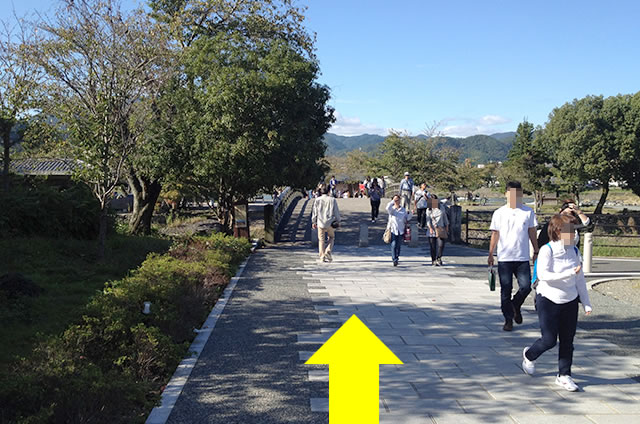 阪急嵐山駅から渡月橋から天龍寺までの行き方道順05