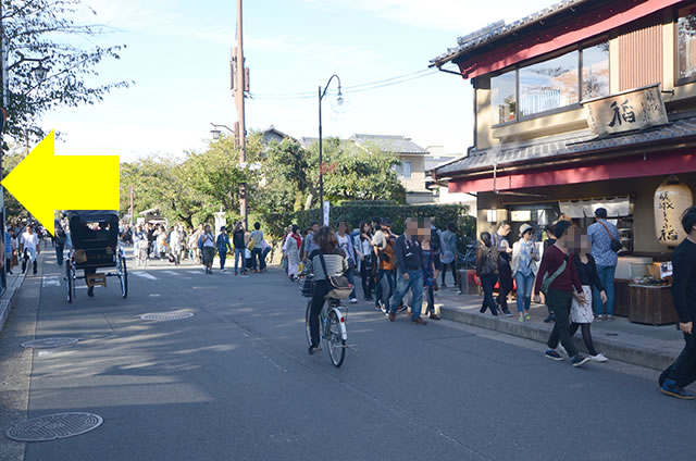 京福（嵐電）嵐山駅から天龍寺までの道順05