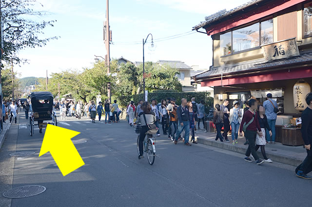 京福（嵐電）嵐山駅から竹林の道を通って野宮神社への行き方道順01