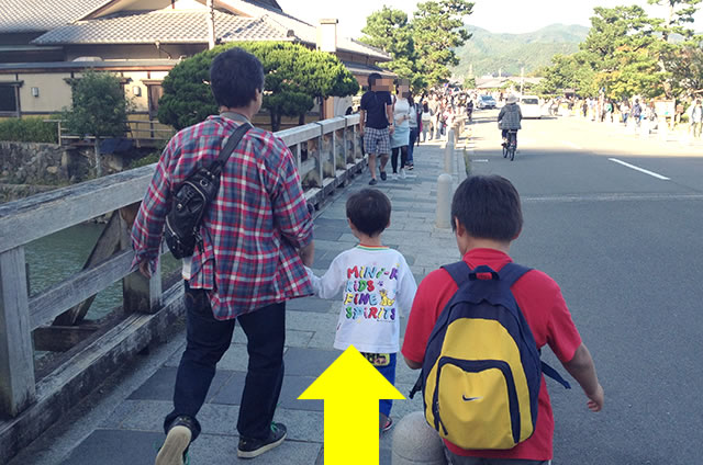 嵐山モンキーパークいわたやまからJR嵯峨嵐山駅トロッコ嵯峨駅への行き方道順05