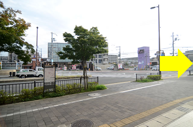 京都市地下鉄太秦天神川駅から東映太秦映画村への行き方道順03