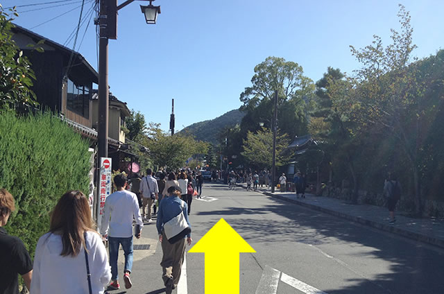 トロッコ嵐山駅から嵐山モンキーパークいわたまでの行き方道順16