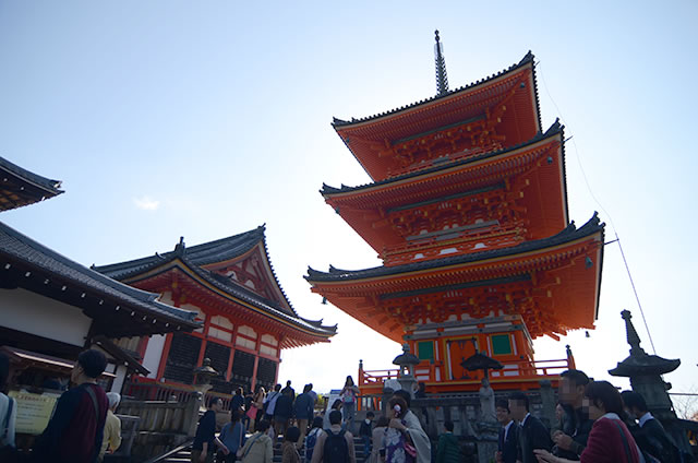 JR京都駅から清水寺までの最速アクセス行き方写真付19三重塔