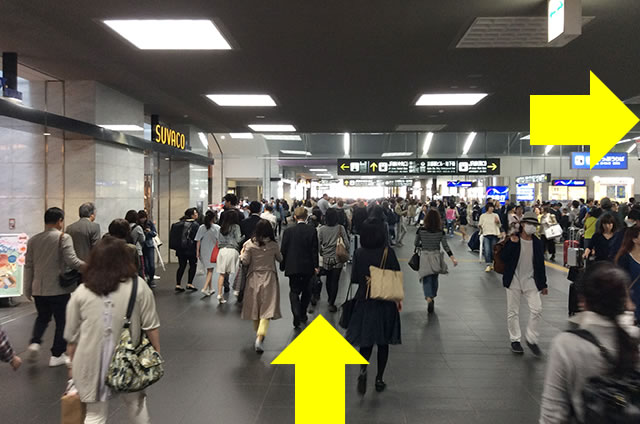 JR京都駅在来線八条東口から新幹線八条口への行き方道順04