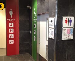 JR京都駅、南北連絡通路のトイレ